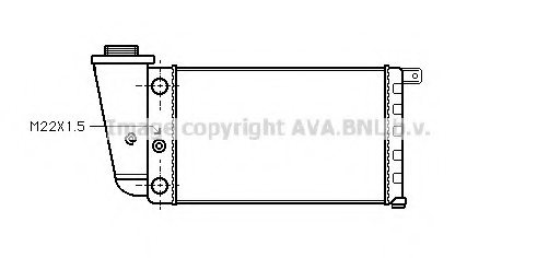 PRASCO AB2006 Radiator, engine cooling
